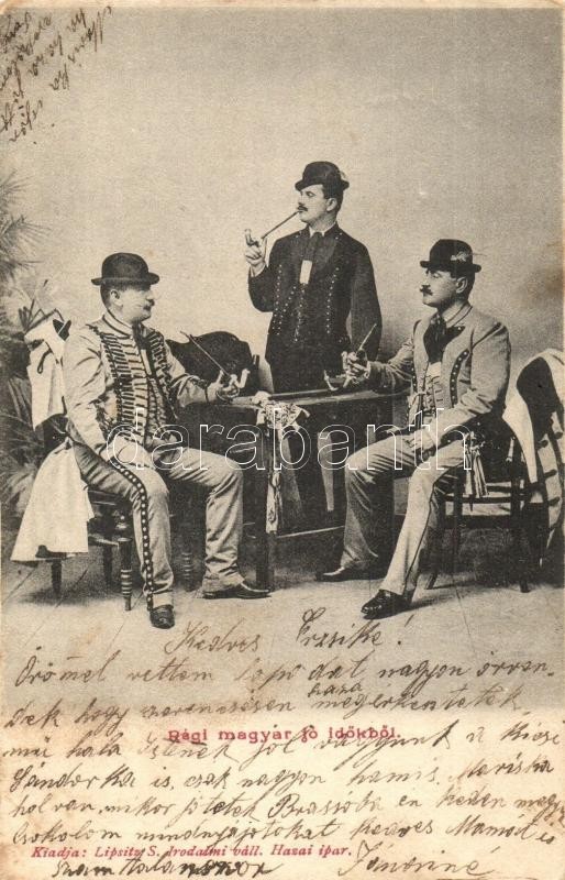 T2/T3 Régi Magar Jó Időkből. Kiadja Lipsitz S. Irodalmi Vállalat / Hungarian Folklore, Pipe Smoking Men (EK) - Unclassified