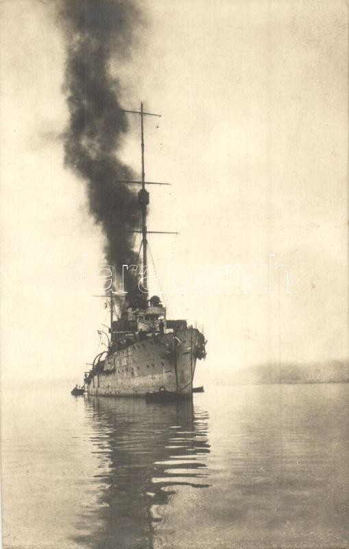 ** T2/T3 1915 SMS Helgoland Nach Dem Durchbruche. Eigentum Des Roten Kreuzes Pola / SMS Helgoland Osztrák-magyar Gyorsci - Non Classés