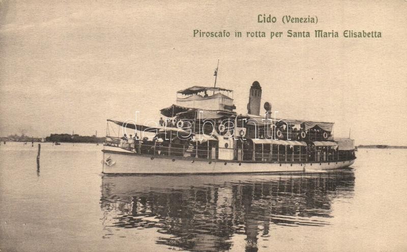 * T1/T2 Piroscafo In Rotta Per Santa Maria Elisabetta, Lido Venezia / SS  Laguna - Unclassified