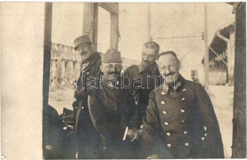 * T2 ~1916 Első Világháborús Katonai Lap, Katonák / WWI K.u.K. Military, Soldiers, Salgó Photo - Unclassified