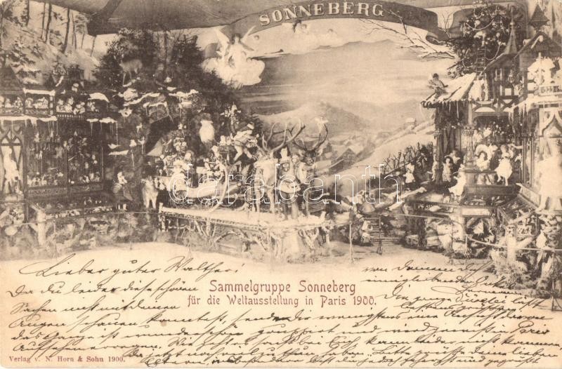 T2/T3 1900 Paris, Weltausstellung, Sammelgruppe Sonneberg / Exposition Universelle Advertisement Card  (EK) - Unclassified