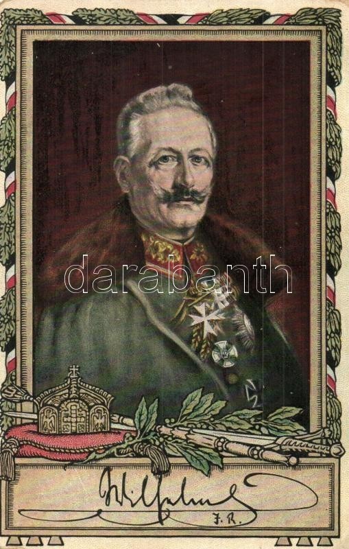 T2/T3 Wilhelm II. Art Nouveau, Litho Frame  (EK) - Non Classés