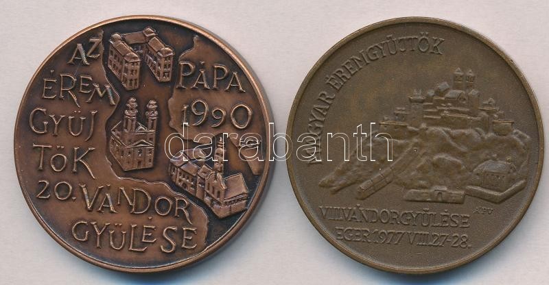 Képíró Zoltán (1944-1981) 1977. 'MÉE VIII. Vándorgyűlése - Eger / Dobó István' Br Emlékérem (42mm)  + Lantos Györgyi (19 - Non Classés