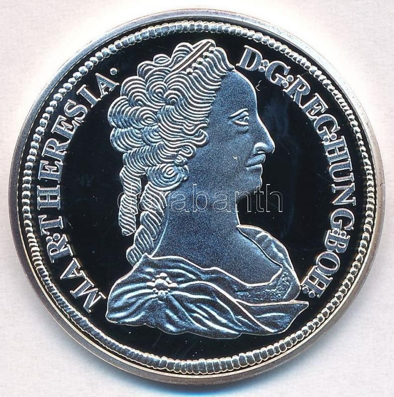 DN 'Magyar Tallérok Utánveretben - Mária Terézia Tallérja 1741' Ag Emlékérem Tanúsítvánnyal (20g/0.999/38,6mm) T:PP - Non Classés