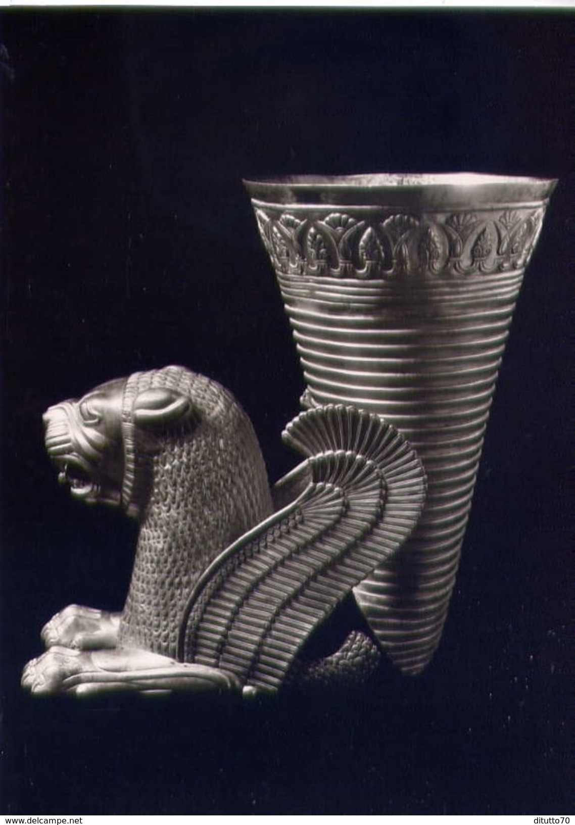 7000 Jahre Kunst Im Iram - Rhyton Aus Gold - Hamdam 5 Jahrh V. Chr - Foto Anne Hubert - Hamburg - Formato Grande Non Via - Iran