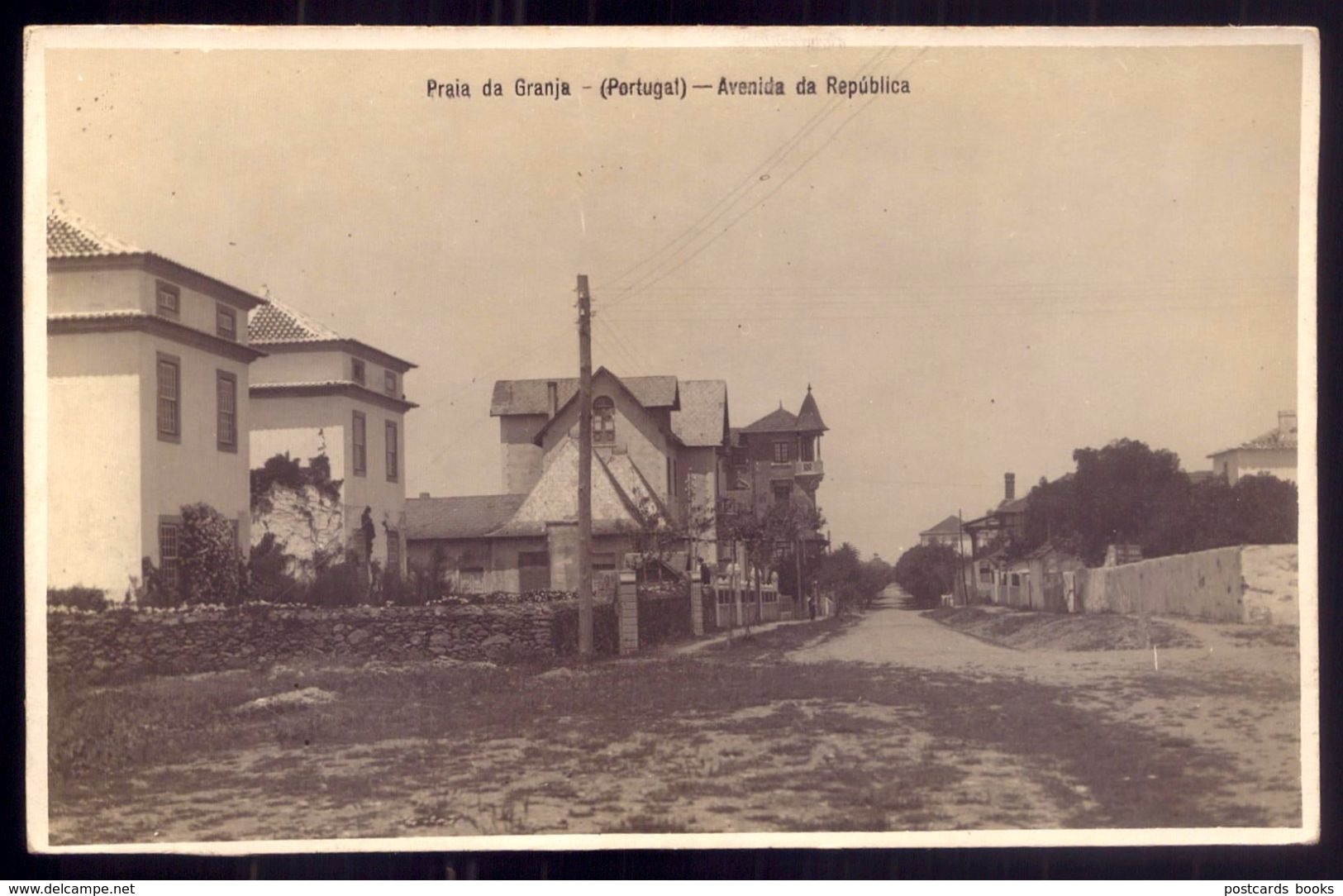 Postal Fotografico Da PRAIA Da GRANJA - Avenida Da Republica - VILA NOVA De GAIA - Old Postcard (PORTO) Portugal - Porto