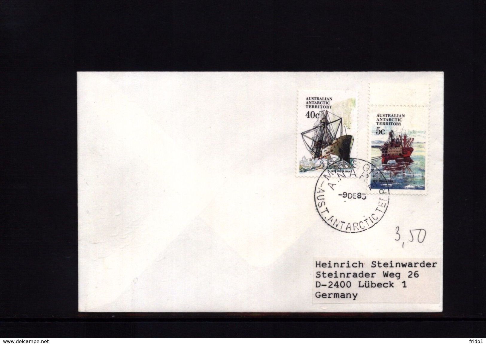 Australian Antarctic Territory 1985 Mawson Station Interesting Letter - Lettres & Documents