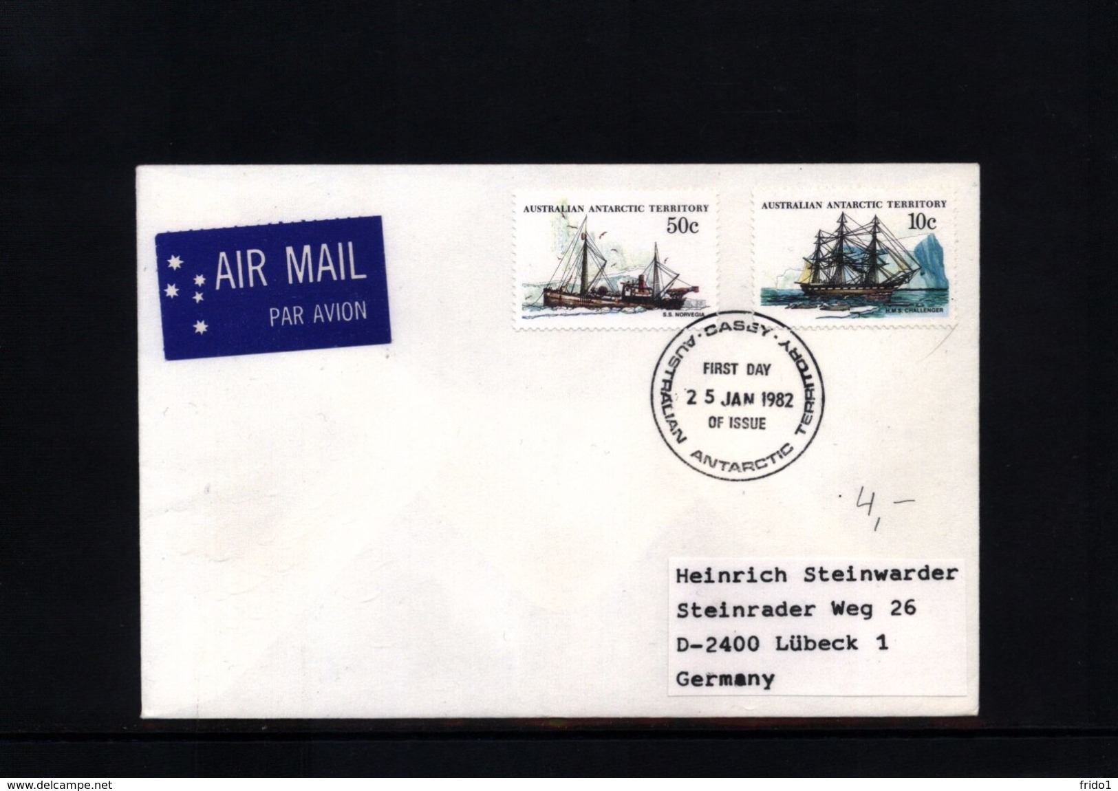 Australian Antarctic Territory 1982 Casey Station Interesting Letter - Lettres & Documents