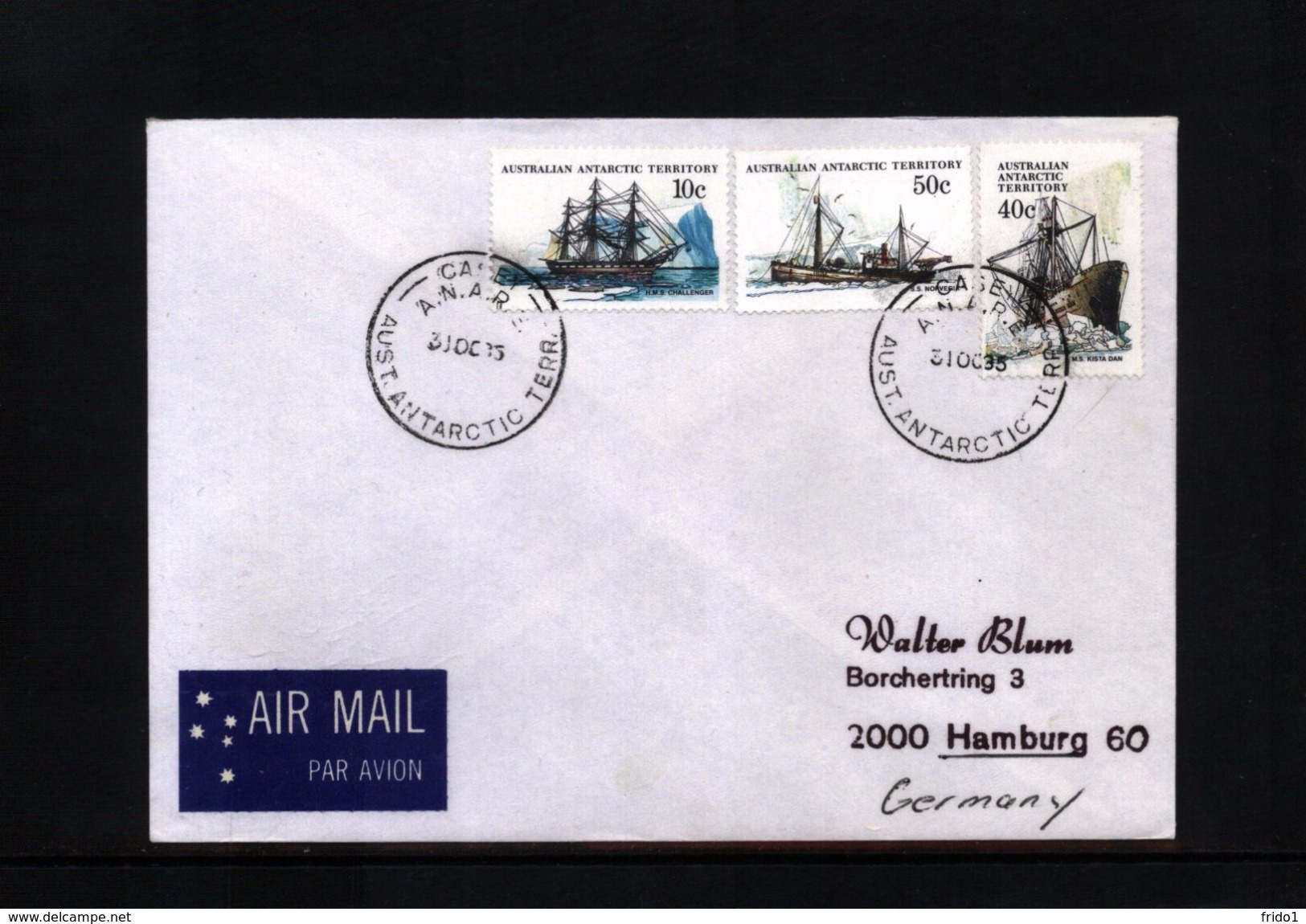 Australian Antarctic Territory 1985 Casey Station Interesting  Letter - Lettres & Documents