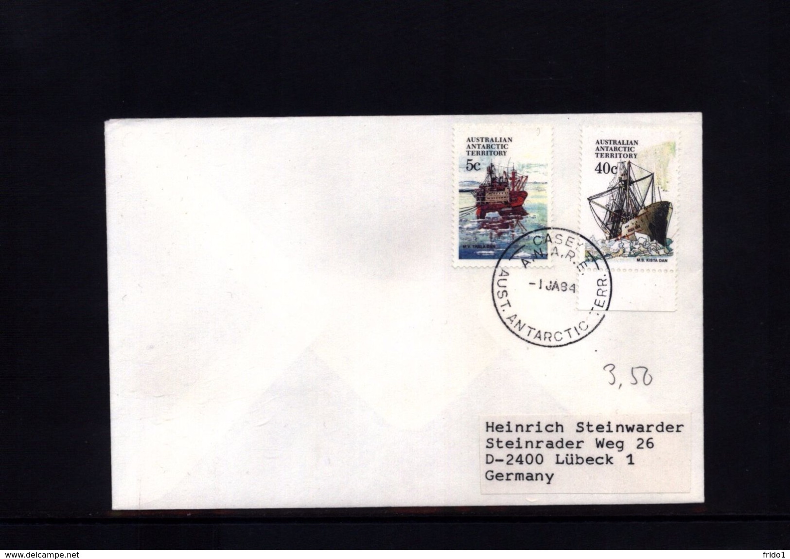 Australian Antarctic Territory 1984 Casey Station Interesting  Letter - Lettres & Documents