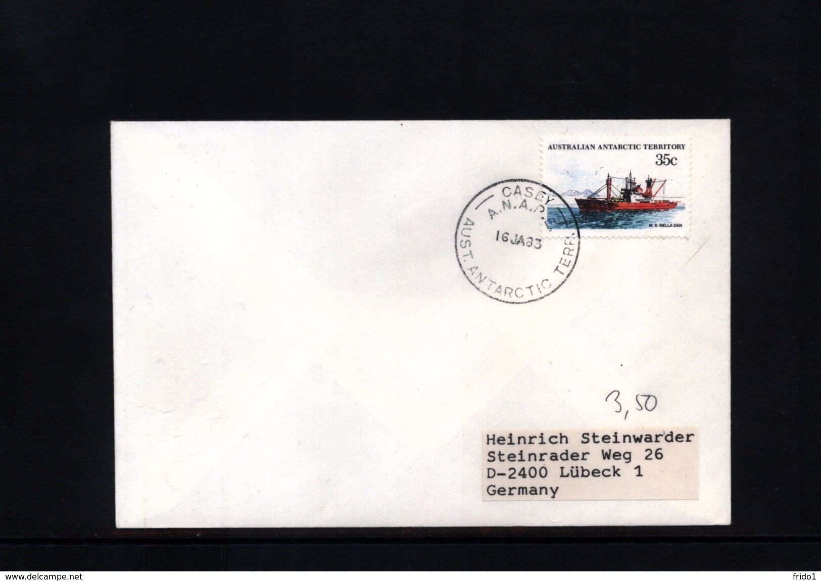 Australian Antarctic Territory 1983 Casey Station Interesting  Letter - Lettres & Documents