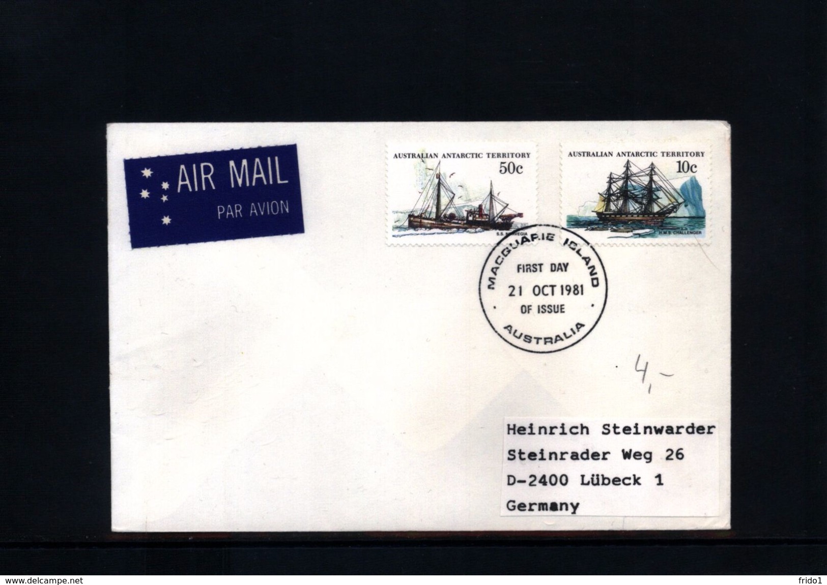 Australian Antarctic Territory 1981 Macquarie Is. Station Interesting  Letter - Lettres & Documents