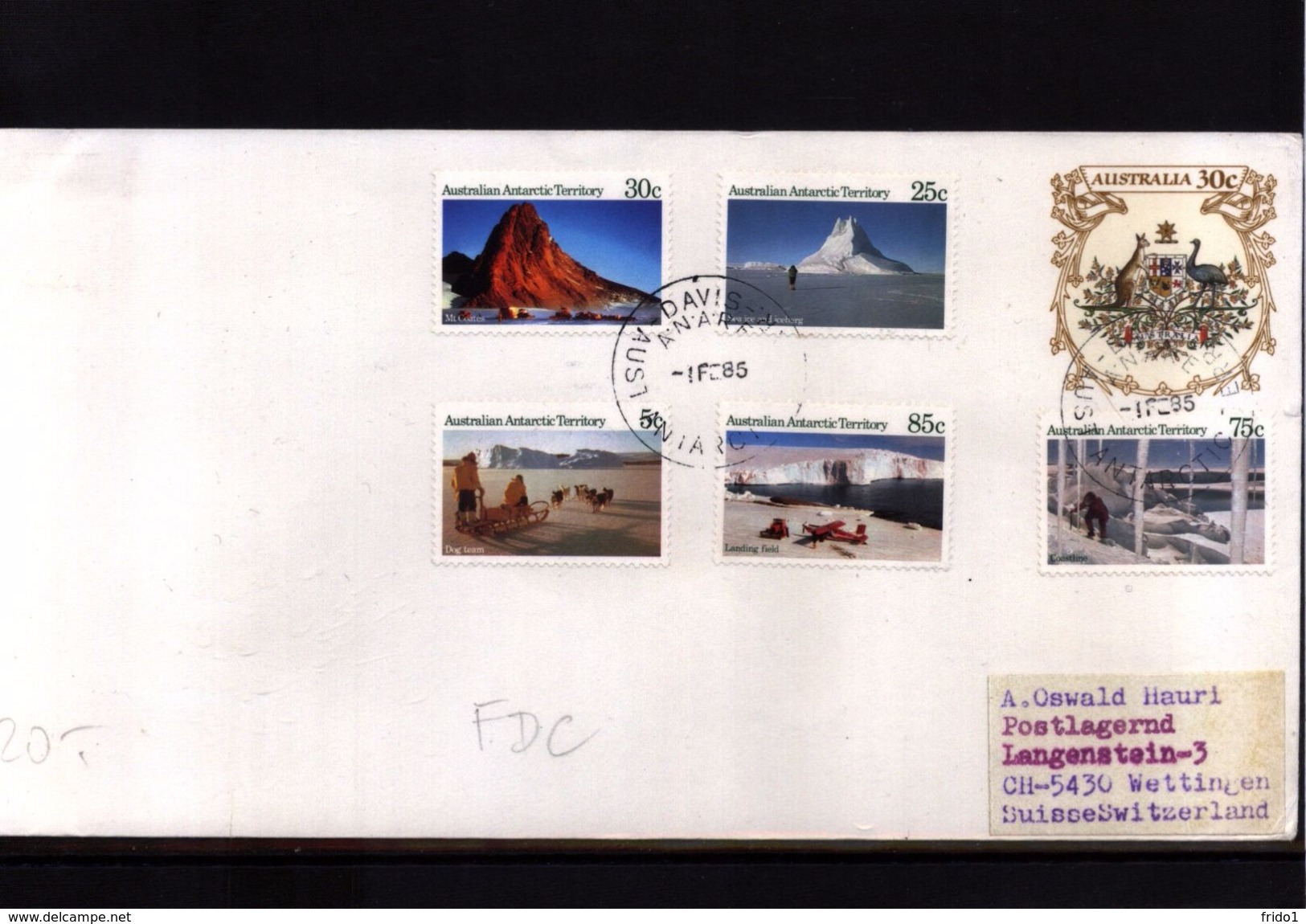 Australian Antarctic Territory 1985 Davis Station Interesting  Letter - Lettres & Documents