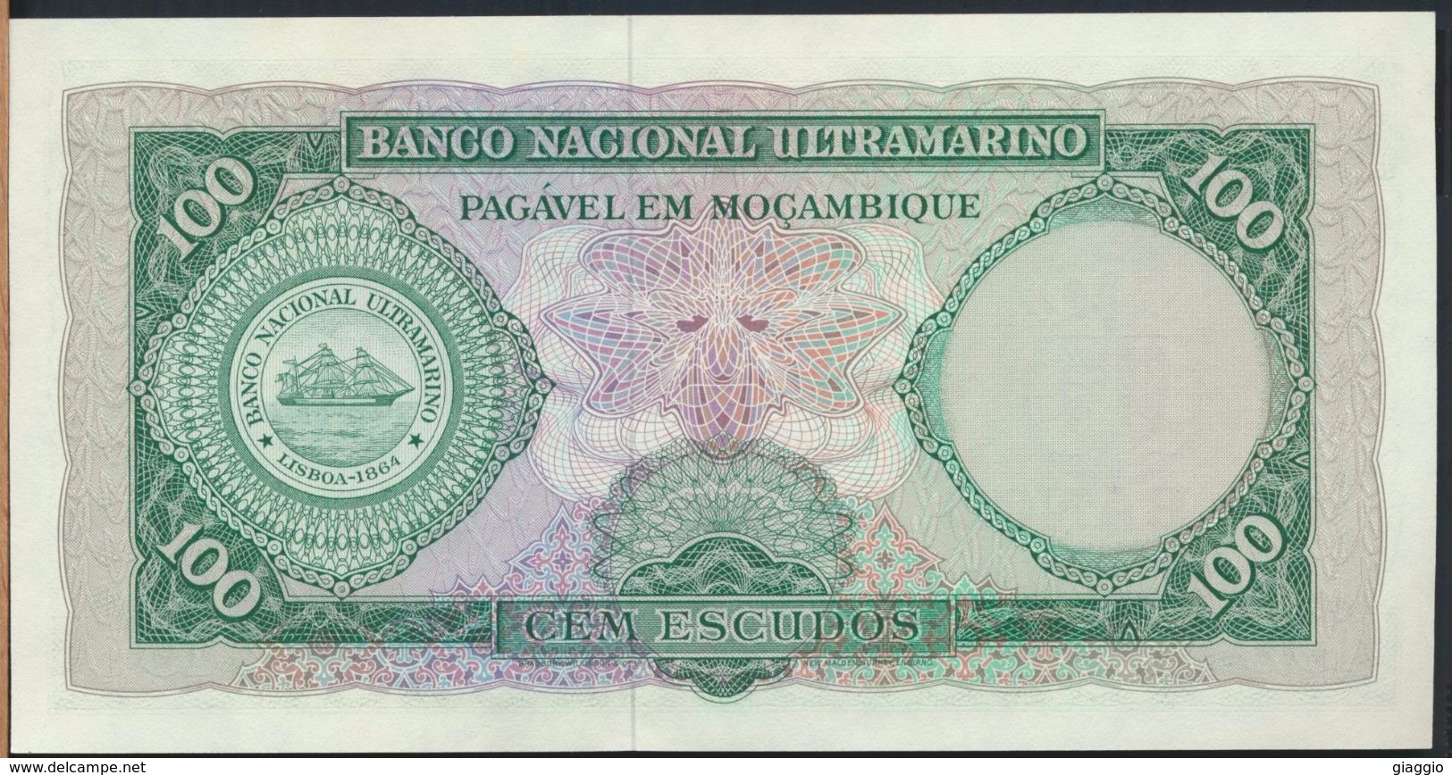 °°° MOCAMBIQUE -100 ESCUDOS 1961 UNC °°° - Mozambique