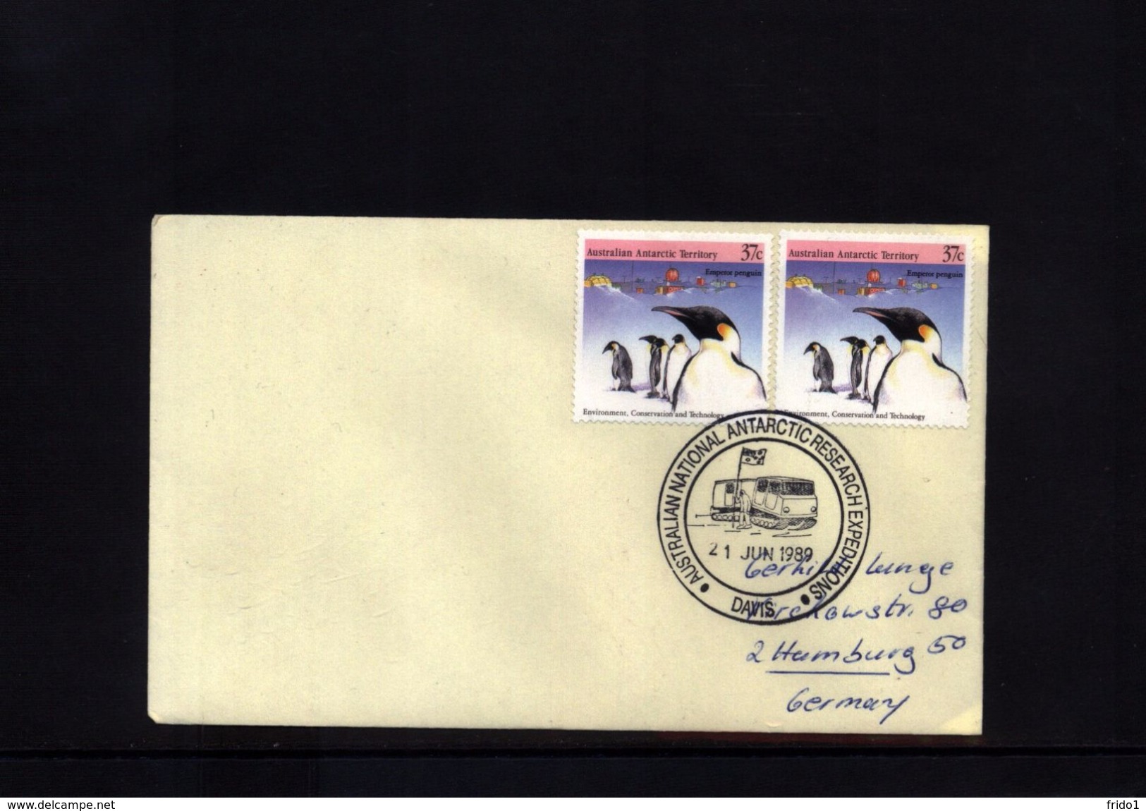 Australian Antarctic Territory 1989 Davis Station Interesting  Letter - Lettres & Documents