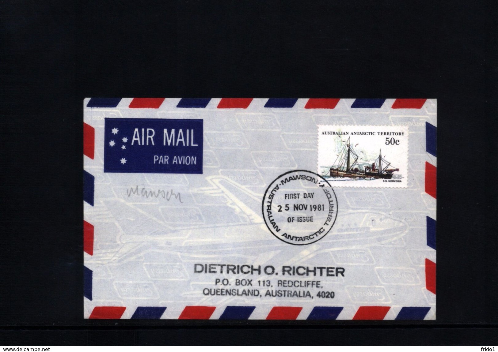 Australian Antarctic Territory 1981 Mawson Station Interesting  Letter - Covers & Documents