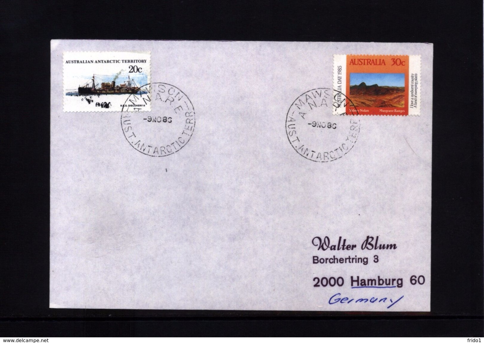 Australian Antarctic Territory 1986 Mawson Station Interesting  Letter - Lettres & Documents