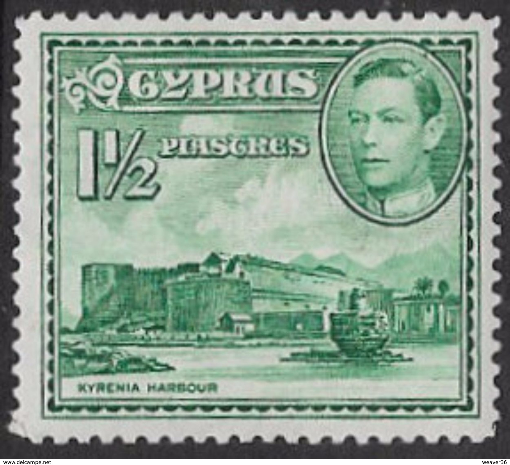 Cyprus SG155ab 1951 Definitive 1½pi Mounted Mint [35/29667/2D] - Cyprus (...-1960)