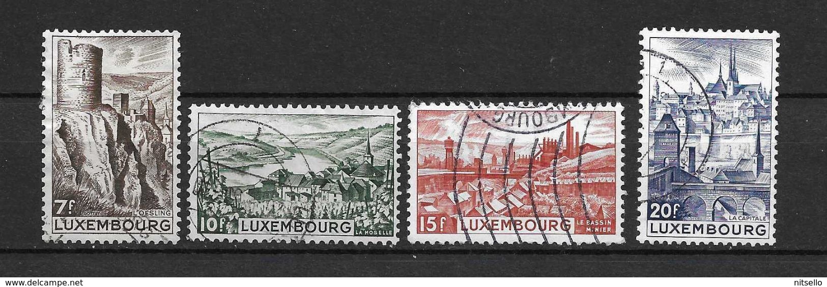 LOTE 1442  /// (C050)  LUXEMBURGO   //  YVERT Nº: 406/409   //  CATALOG/COTE: 2,50€ - Usati