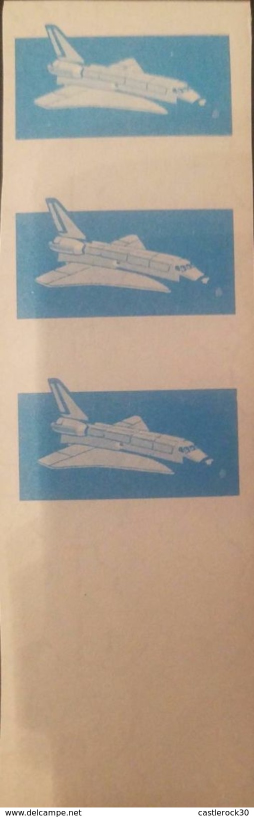 O) 1983 URUGUAY, PROOF IMPERFORATE, ERROR OF PRINT, FIRST SPACE SHUTTLE FLIGHT, SCOTT A464, MNH - Uruguay