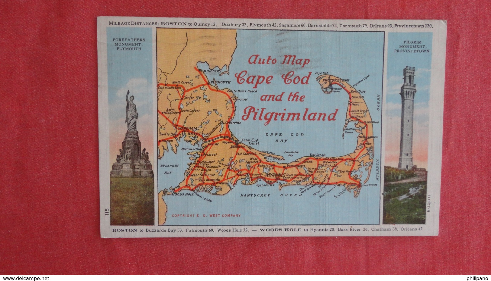 - Massachusetts > Cape Cod Auto Map Cape Cod & The Pilgrim Land    Ref 2719 - Cape Cod