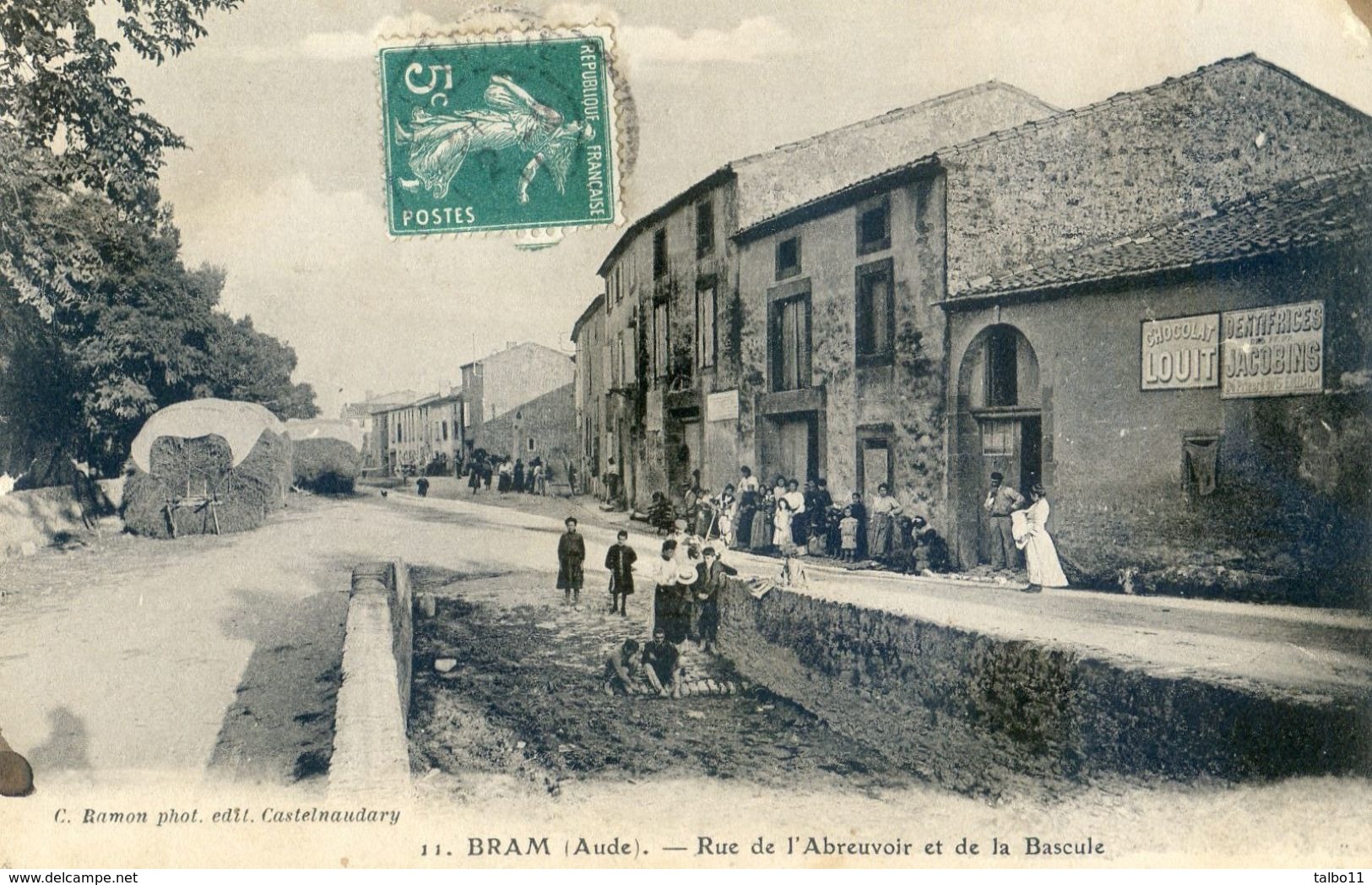 11 - Bram - Rue De L'abreuvoir Et De La Bascule - Bram