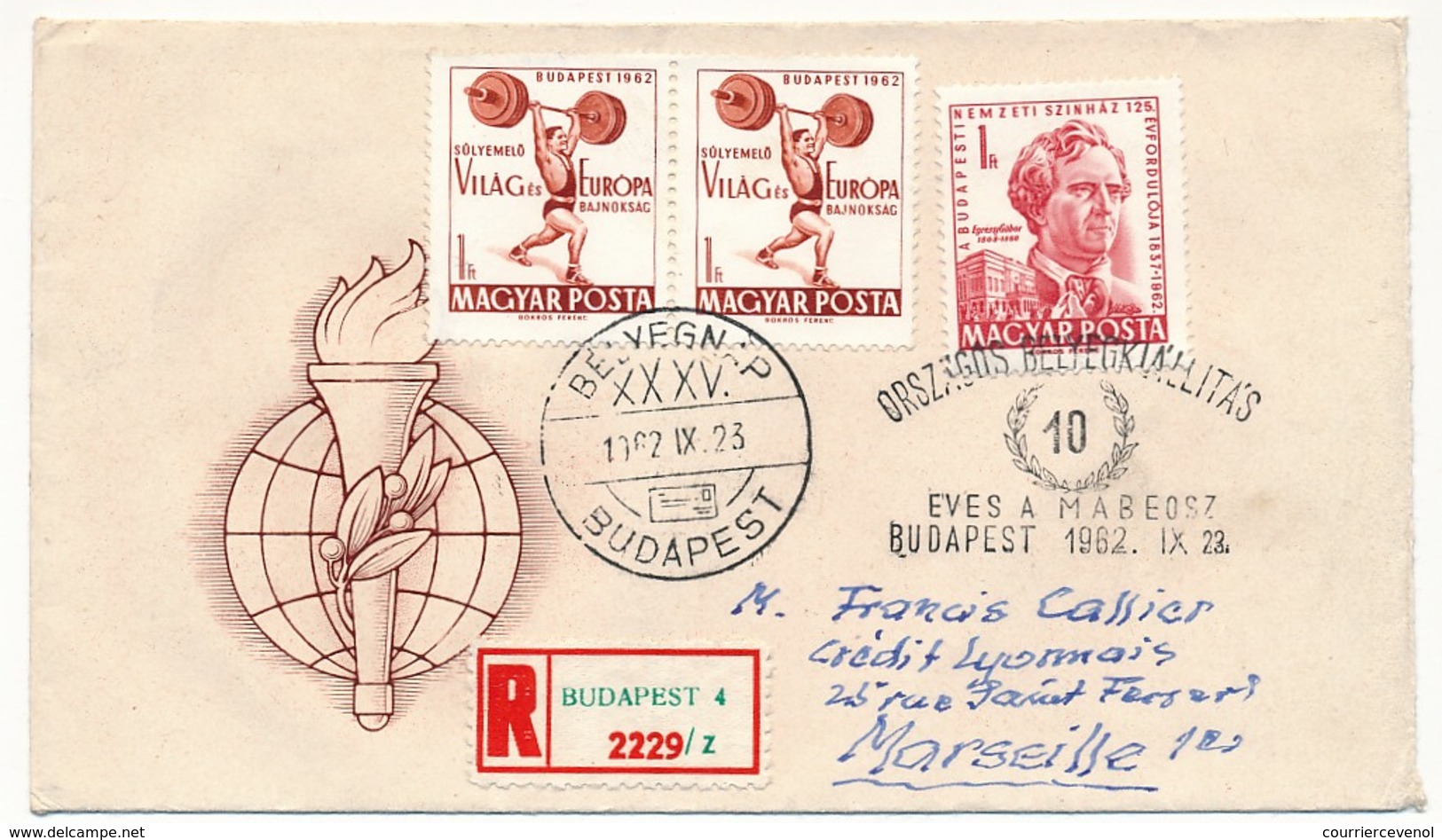 Hongrie - Enveloppe FDC - ? - 1962 - FDC