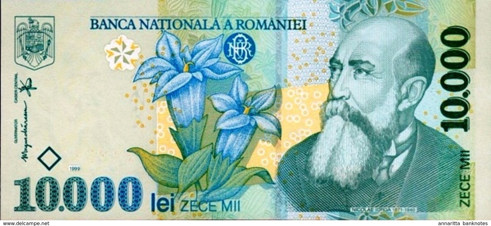 ROMANIA 10000 LEI 1999 (2001) P-108a UNC PREFIX 01 [RO268b] - Roemenië