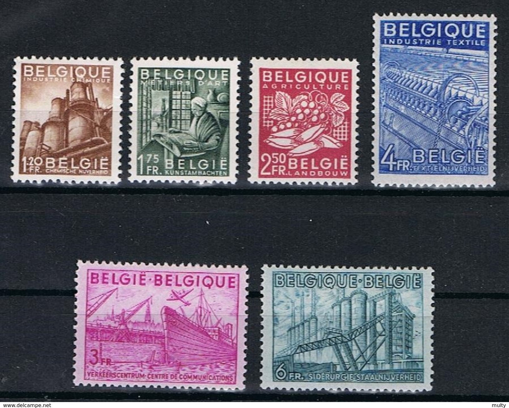 Belgie OCB 767 / 772 (*) - 1948 Export