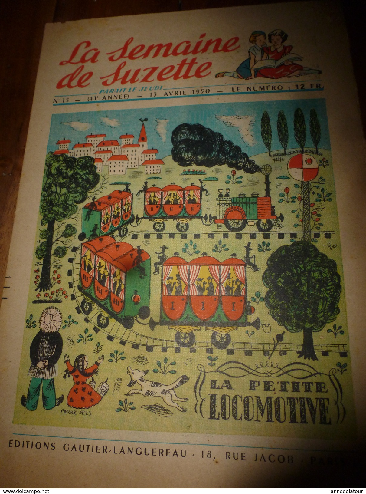 1950 LSDS (La Semaine De Suzette): La Petite Locomotive ; Les Danseuses De Danses Sacrées En Inde  ; Etc - La Semaine De Suzette