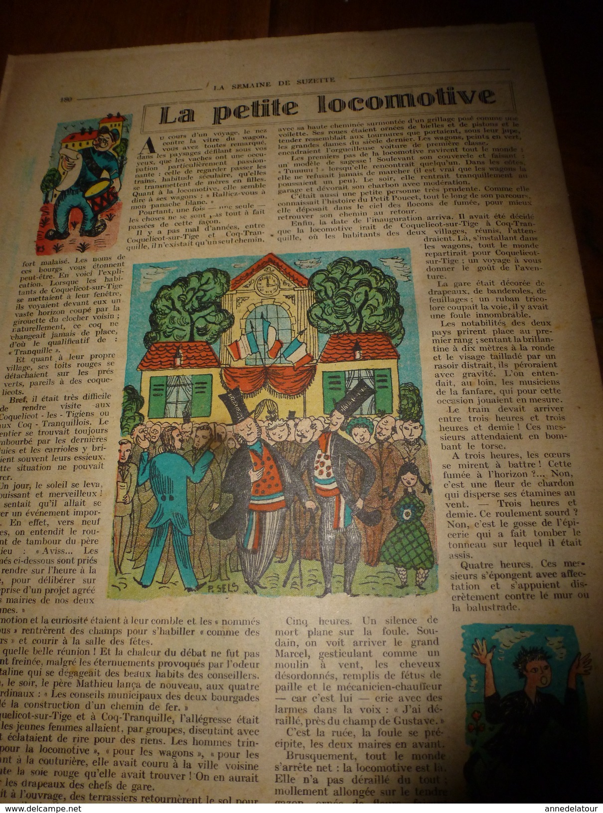 1950 LSDS (La Semaine de Suzette): La Petite Locomotive ; Les danseuses de danses sacrées en Inde  ; etc