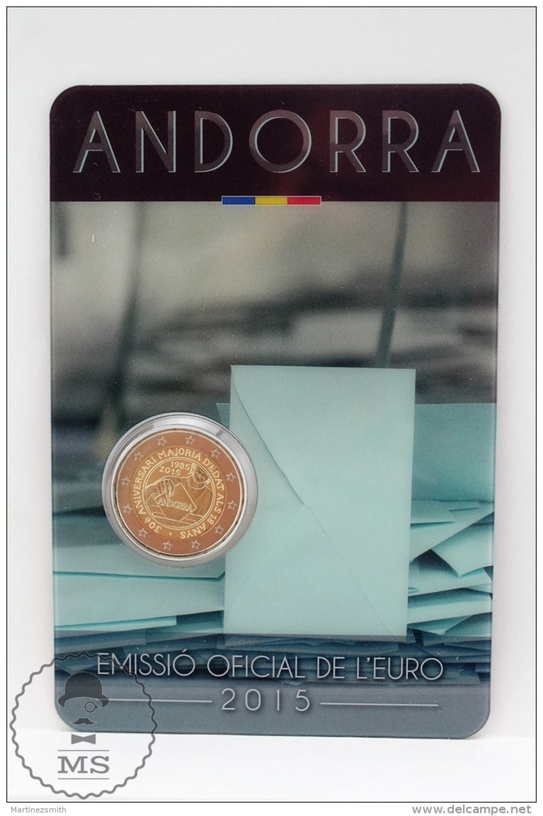 Andorra 2 Euro Coin 2015 -  Numbered Coincard / Blister - Political Rights - Andorra