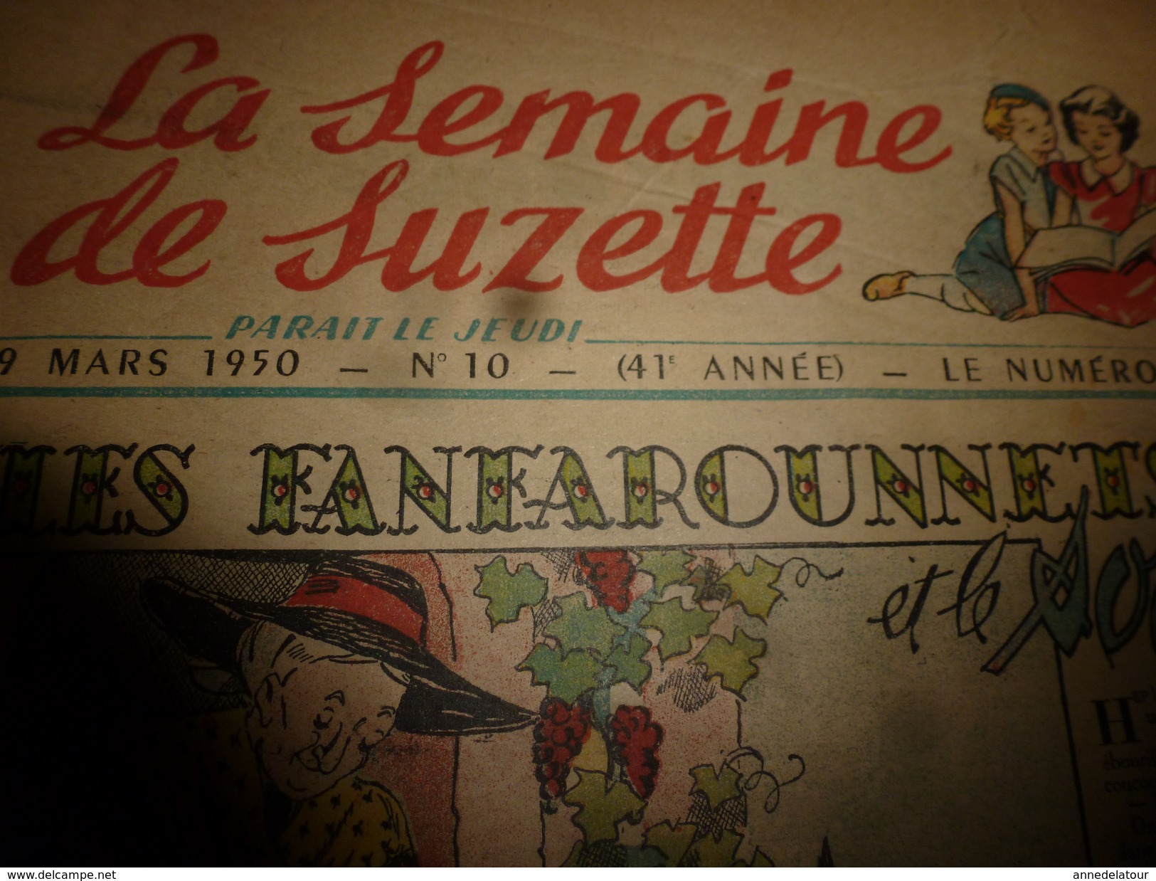 1950 LSDS (La Semaine De Suzette): Le Mystère Du CHAT SIAMOIS ; Les FANFAROUNNETS Et Le SORCIER ; Etc - La Semaine De Suzette