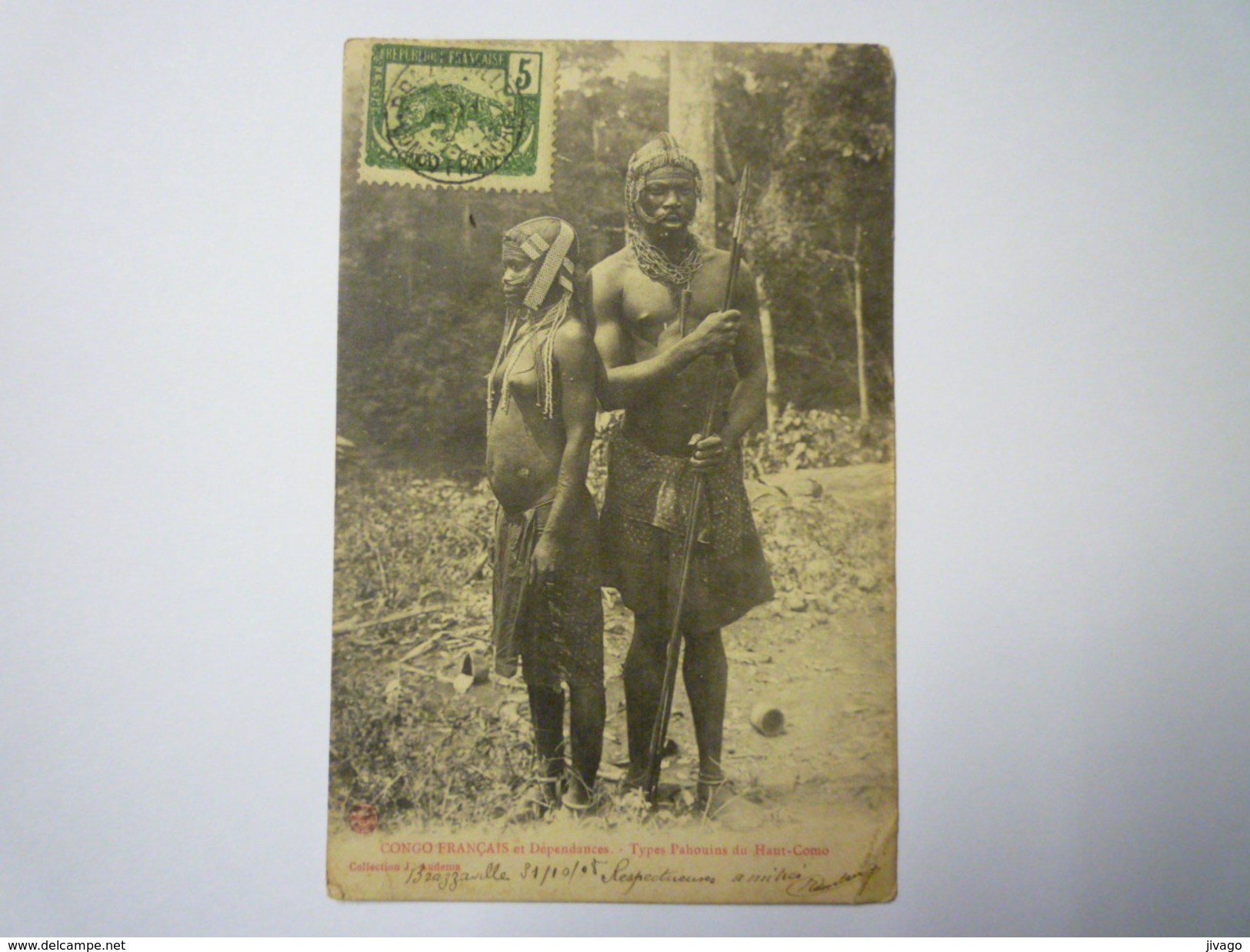 CONGO FRANCAIS Et Dépendances  :  Types  PAHOUINS  Du  HAUT-COMO   1908    - Congo Français