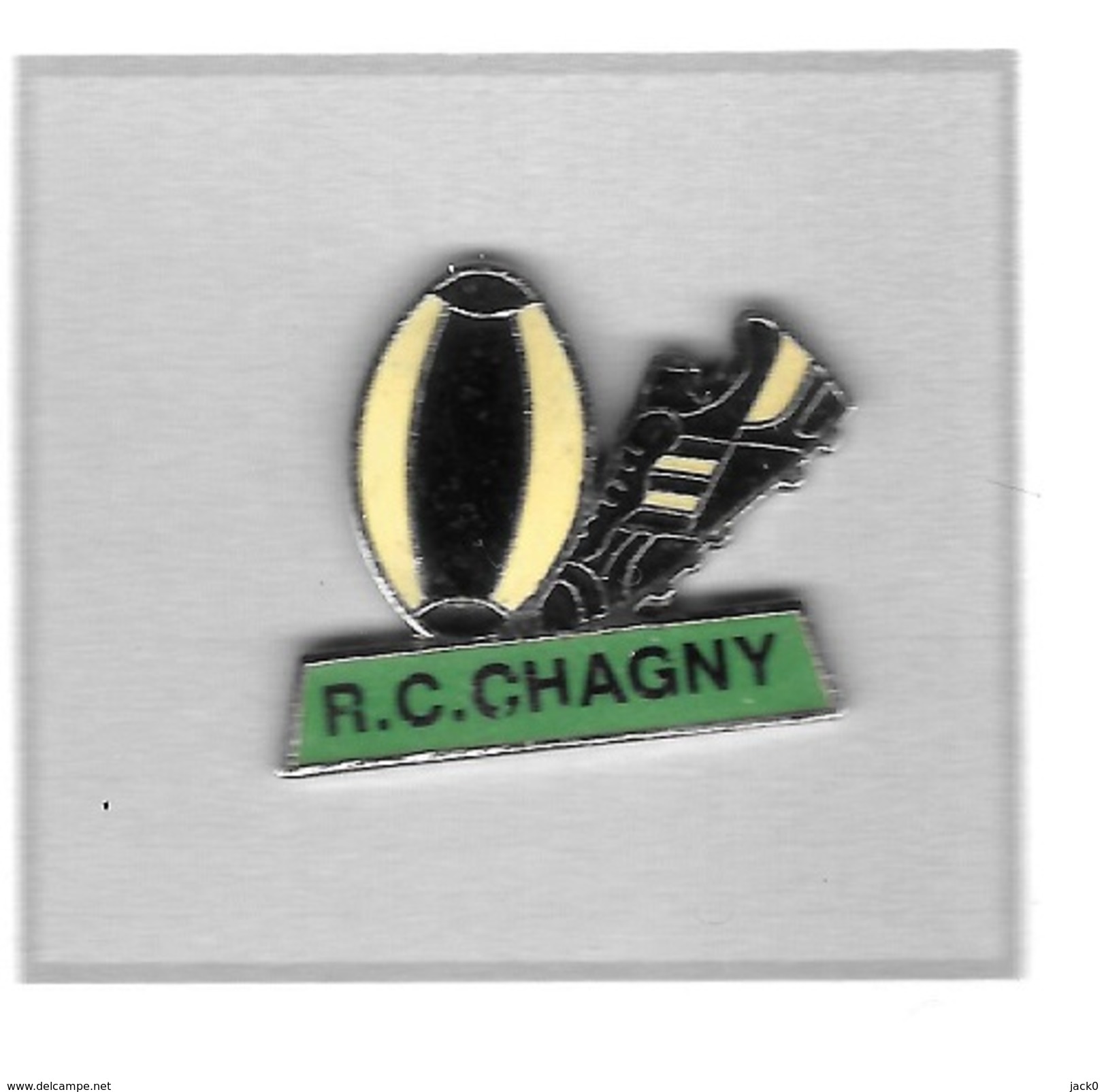 Pin's  Sport  RUGBY  R.C  CHAGNY  ( 45 ) - Rugby