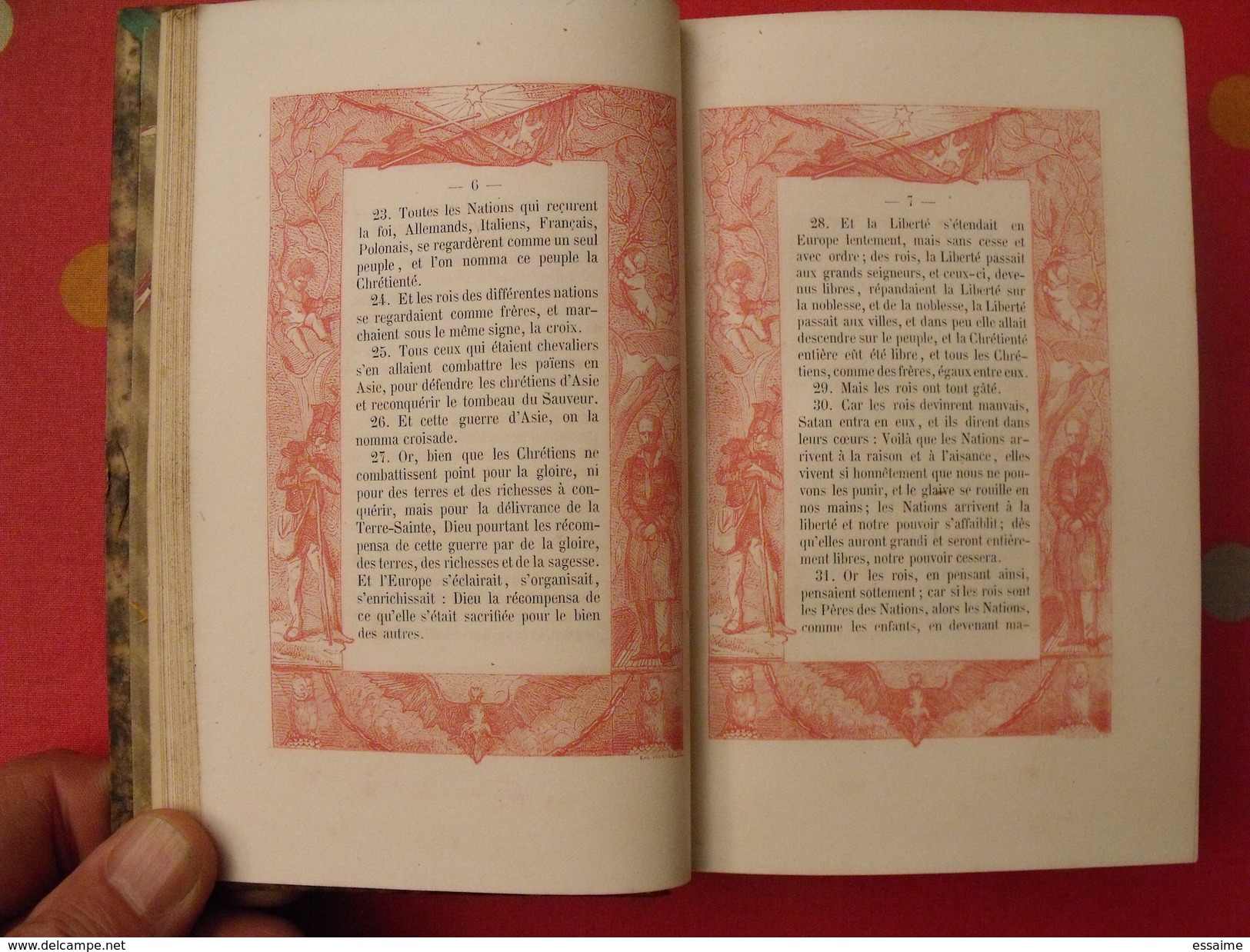 Le Livre De La Nation Polonaise Et Des Pélerins Polonais. Adam Mickiewicz. 1864. Pologne Ladislas Levy. Belle Reliure - 1801-1900