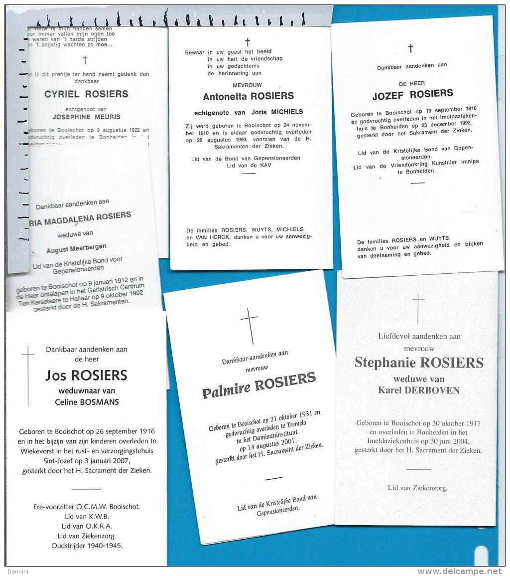 Bp    Booischot    Rosiers    7 Stuks - Images Religieuses