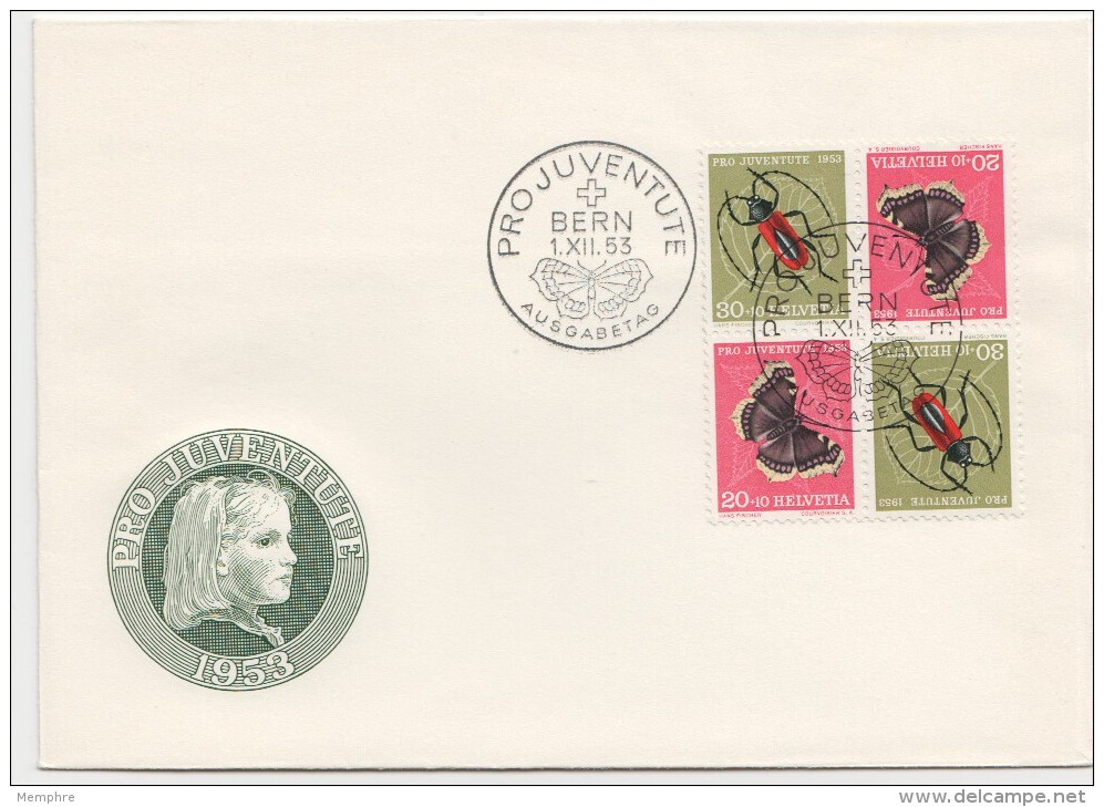 1953  FDC Non Adressé  Bloc De 2 Paires Tête-bêche  Z41 I - Storia Postale