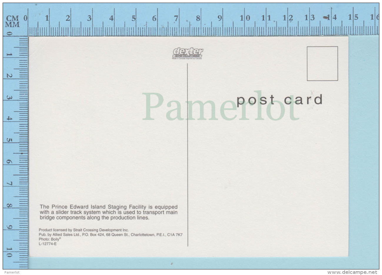 PEI Canada - Confederation Bridge Stagin Facility On Prince Edward Island,  - PostCard Carte Postale - Sonstige & Ohne Zuordnung