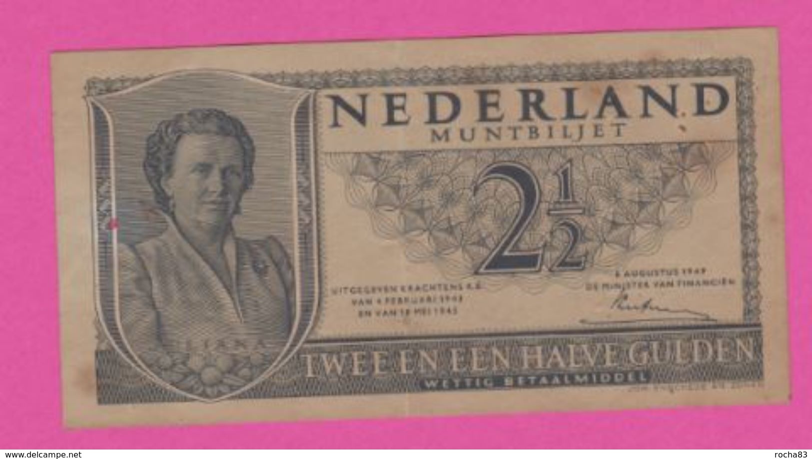 PAYS BAS - 2 1/2 Gulden Du 18 Mei 1945  - Pick 71 VF+ - Other & Unclassified