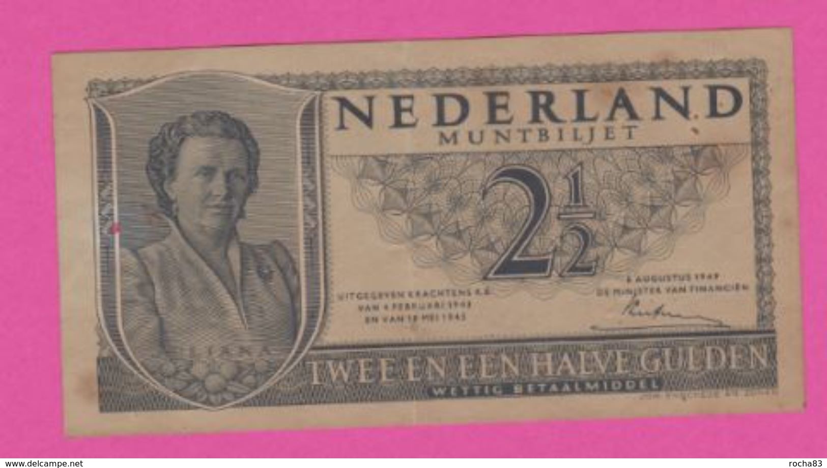 PAYS BAS - 2 1/2 Gulden Du 18 Mei 1945  - Pick 71 VF+ - Autres & Non Classés