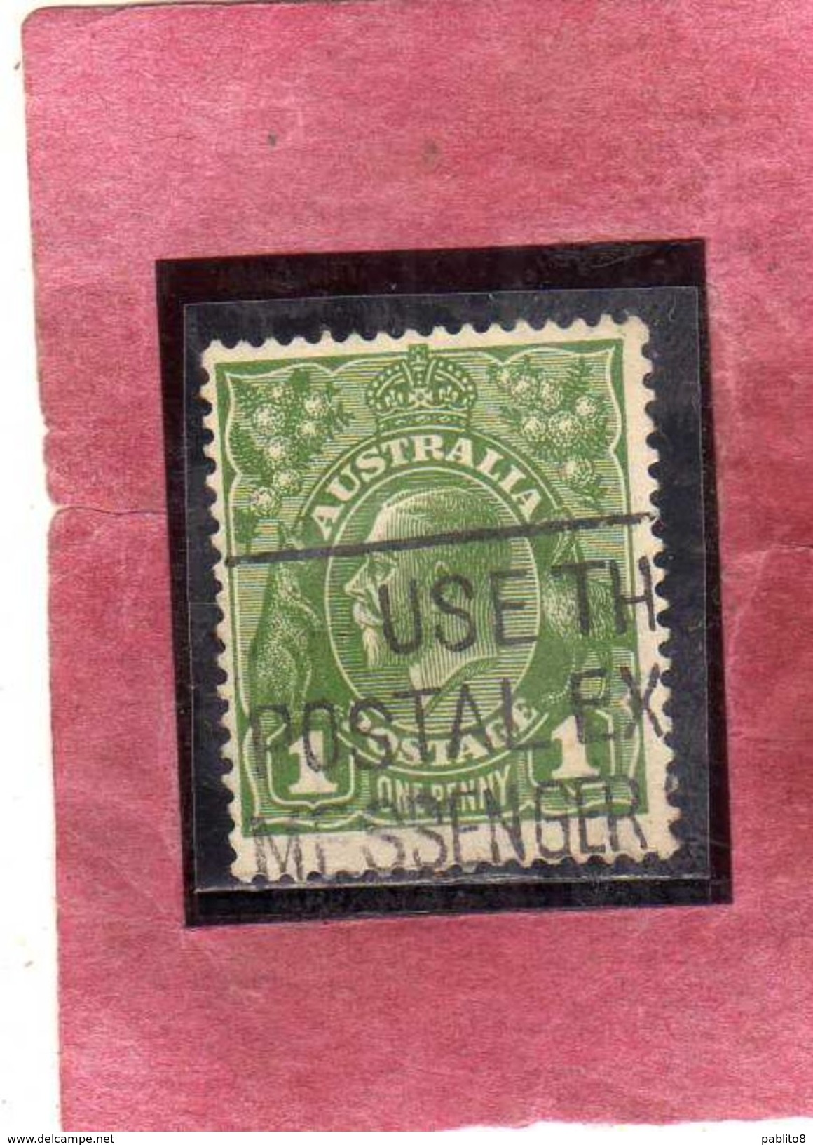 AUSTRALIA 1914 1924 KING GEORGE RE 1p USATO USED OBLITERE' - Used Stamps