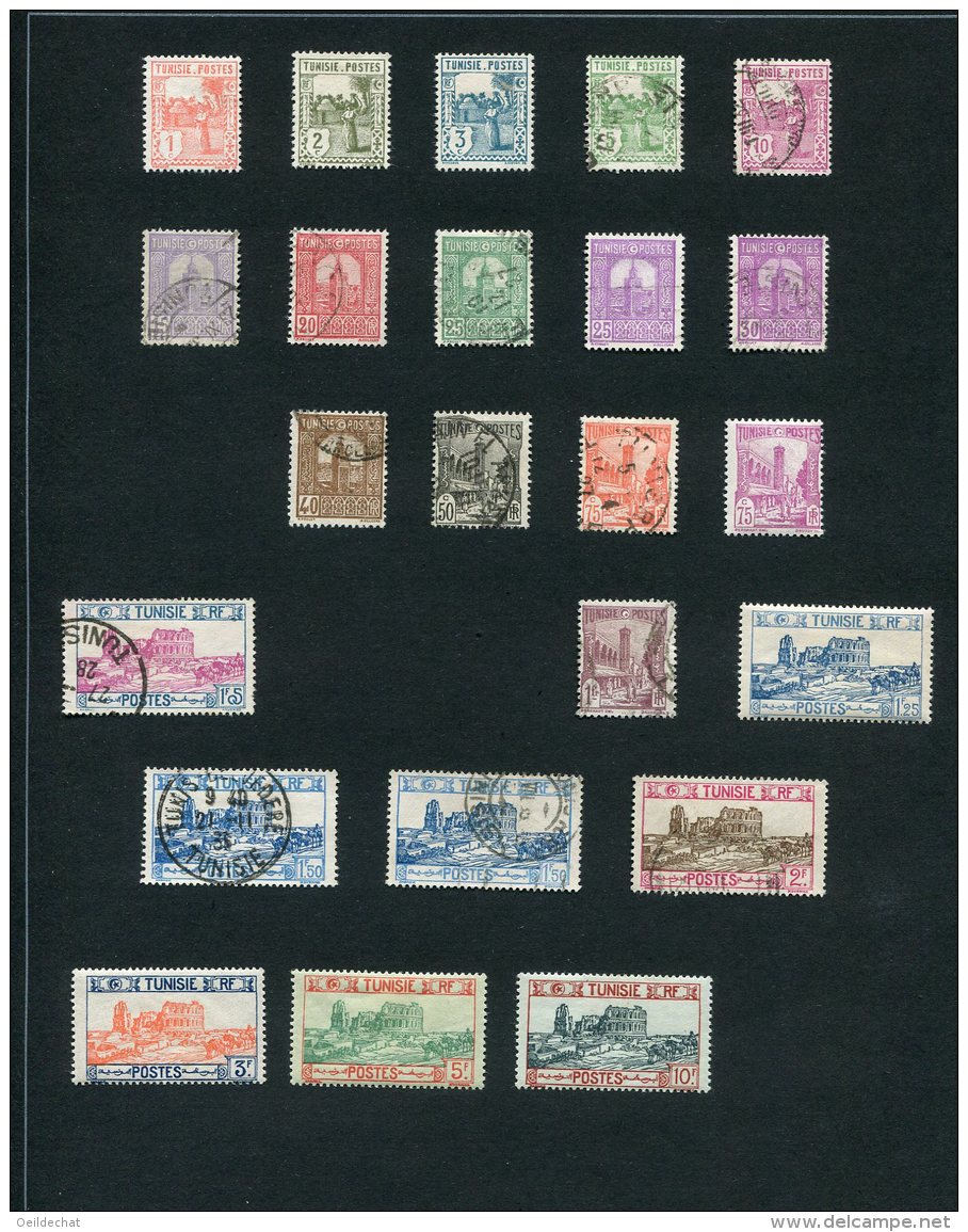 5380  TUNISIE   Collection*/°      1926-28   N°  120/30, 131/4, 137/44    TTB - Collections