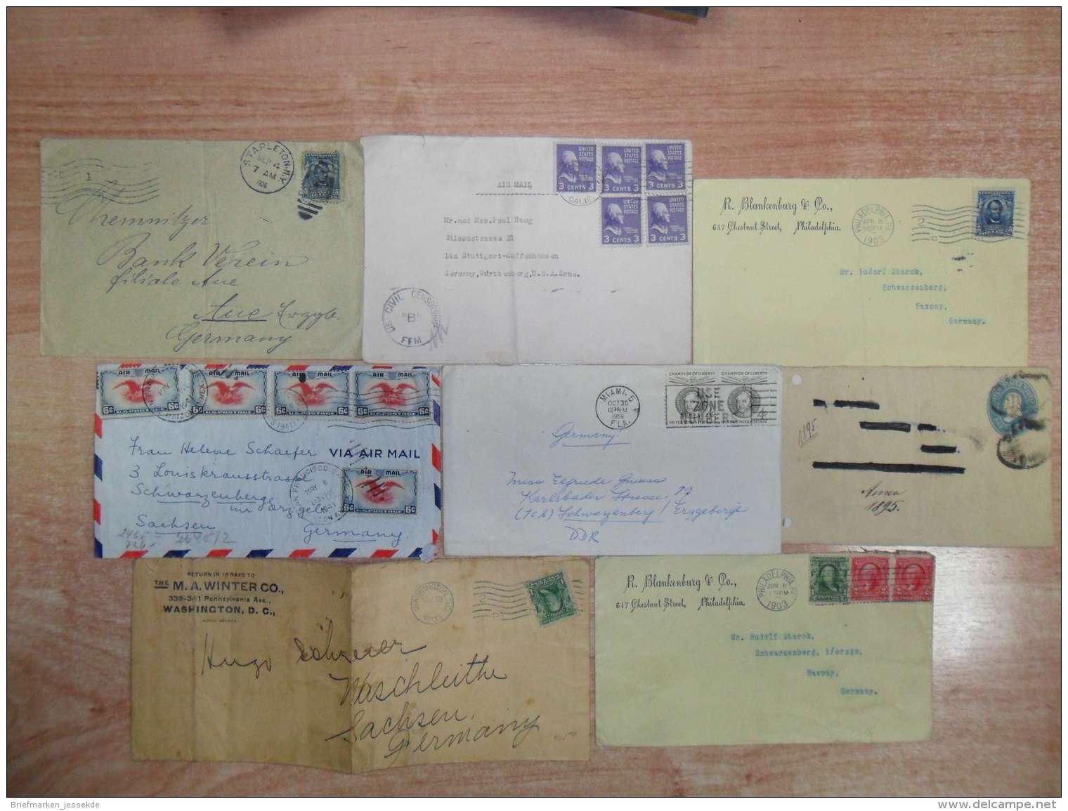 Lot USA Briefe Um 1900 - Lettres & Documents