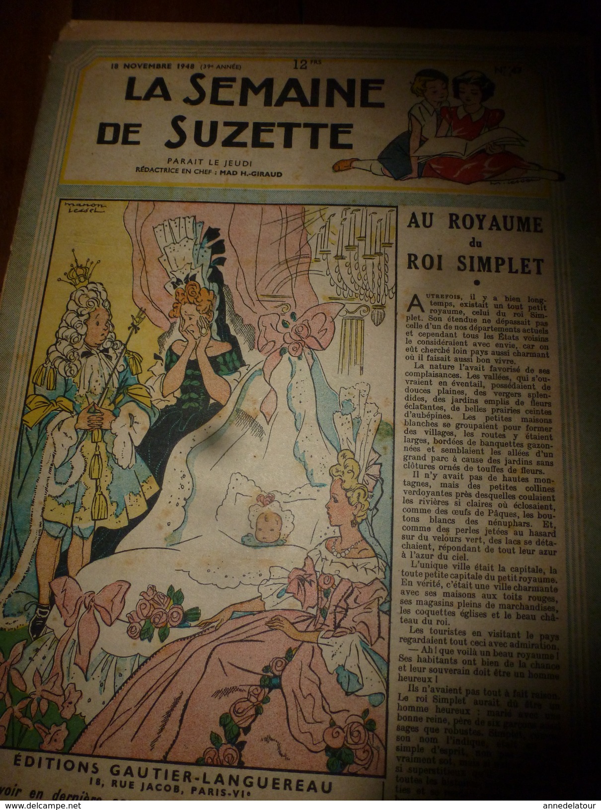 1948 LSDS (La Semaine De Suzette): La Petite REPORTER De LA SEMAINE DE SUZETTE à L'O.N.U. Etc - La Semaine De Suzette