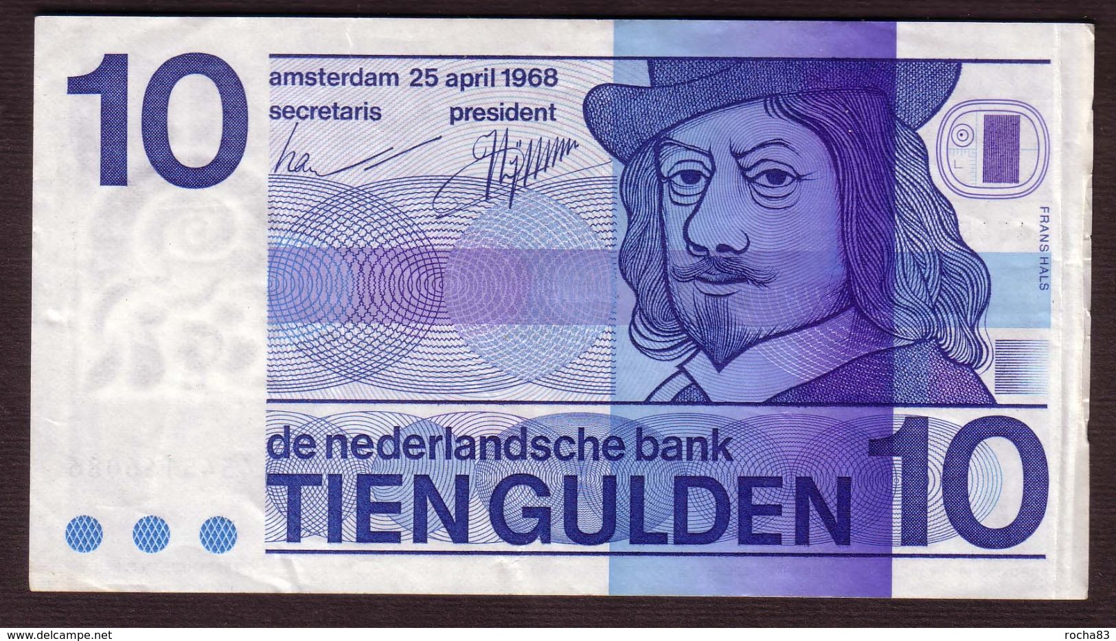 PAYS BAS - 10 Gulden Du 25 April 1968 - Pick 91 - XF - 10 Florín Holandés (gulden)