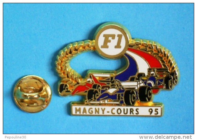 1 PIN'S //   ** FORMULE 1 ** CIRCUIT MAGNY-COURS ** 95 ** Fond Blanc ** . (JFG MIAMI) - F1