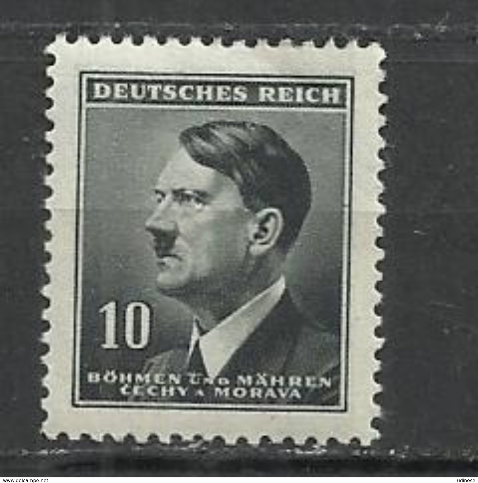 BOHEMIA AND MORAVIA PROTECTORATE 1942 - A. HITLER. - MH LIGHTLY MINT HINGED - Ungebraucht