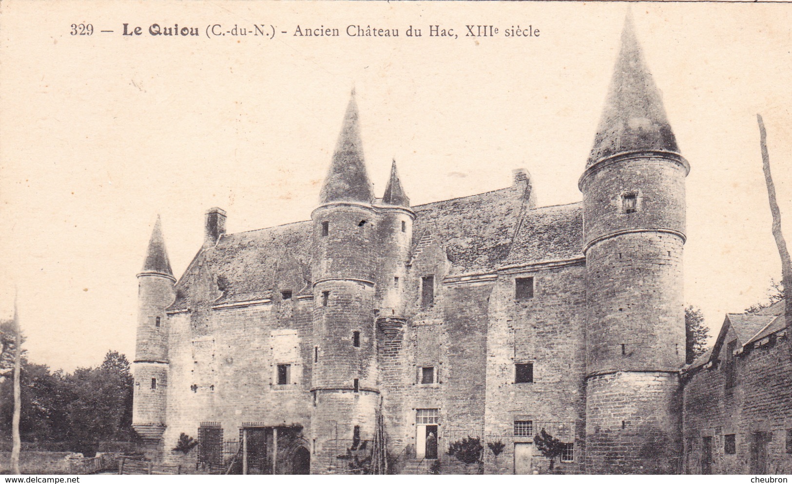 22. LE QUIOU .CPA.  ANCIEN CHÂTEAU DU HAC. COCHON ET SA GARDIENNE - Other & Unclassified