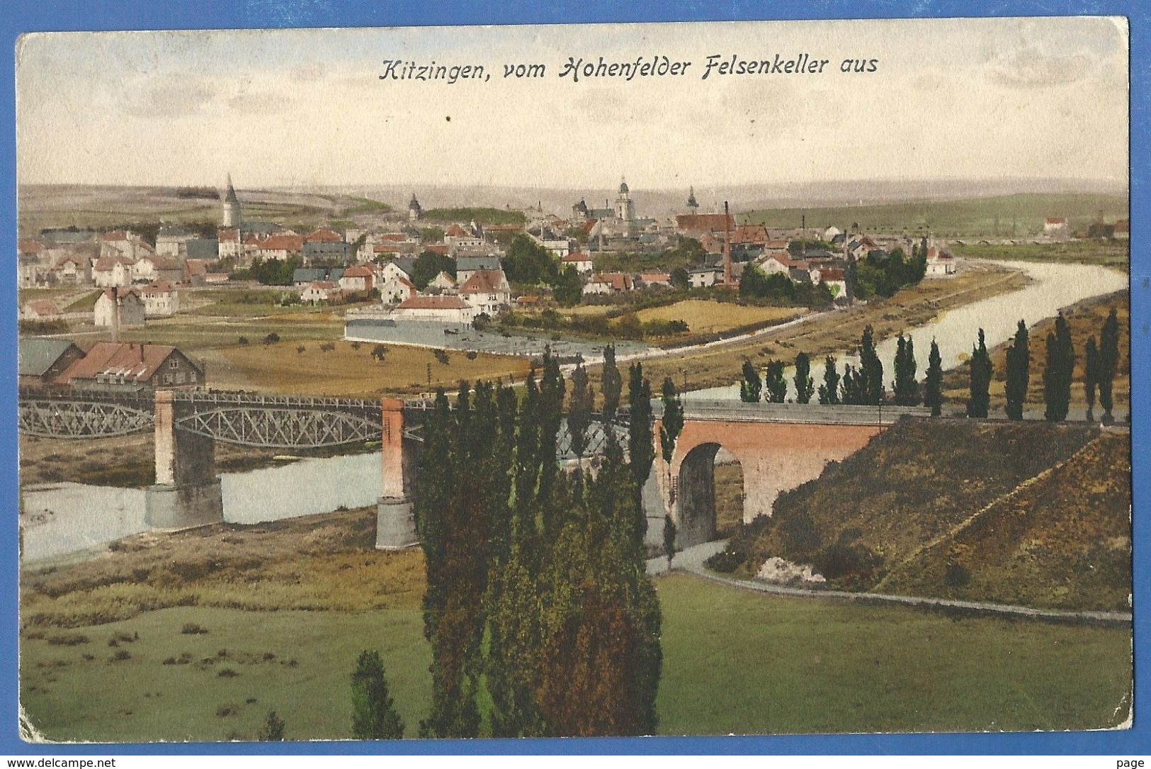 Kitzingen,1917,Kitzingen Vom Hohenfelder Felsenkeller Aus, - Kitzingen